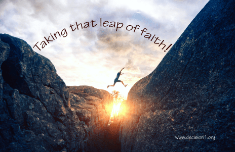 TAKING LEAP OF FAITH